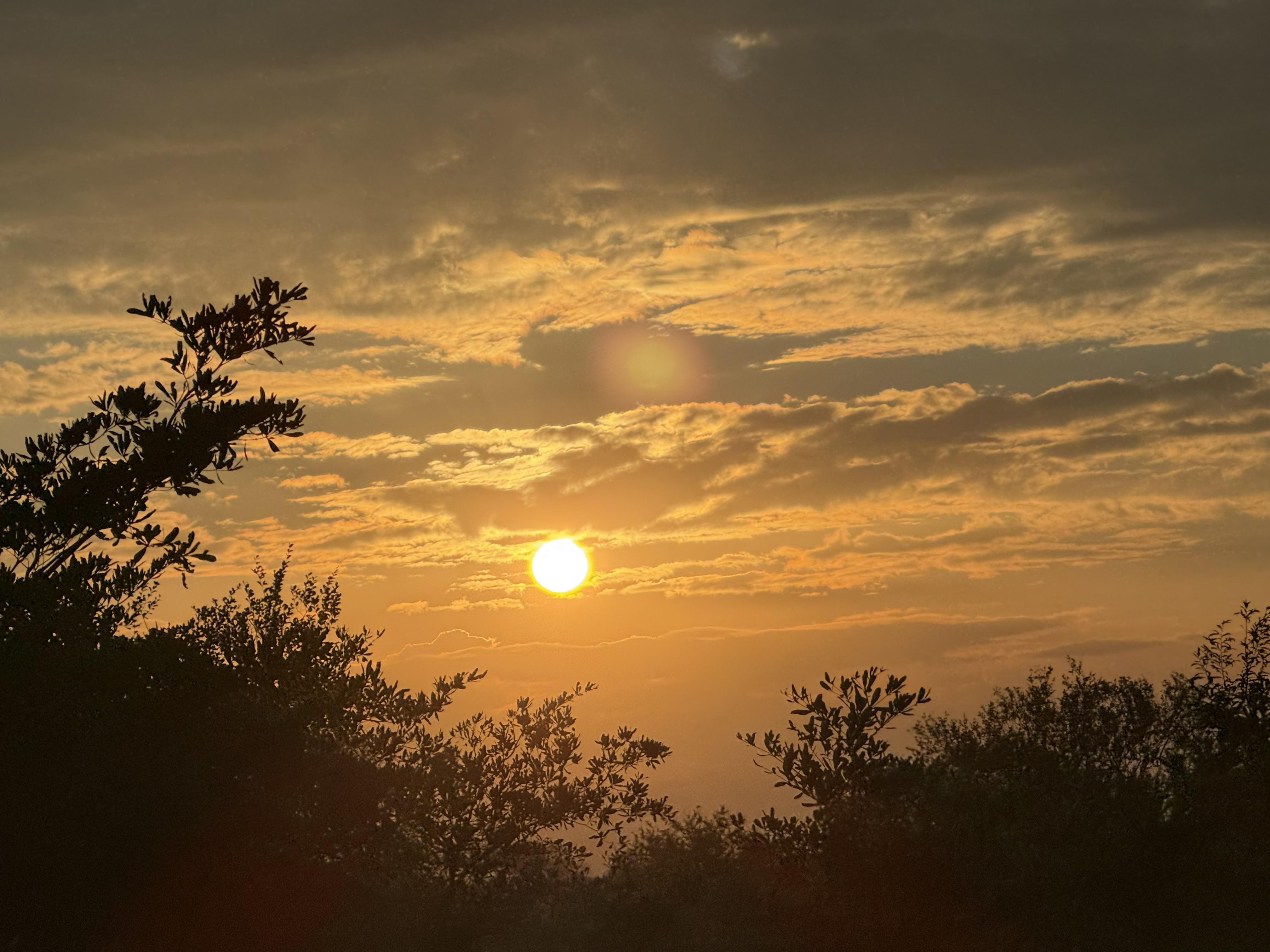 Sunset, day one. In June it comes early and takes the warmth with it.